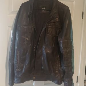 Faux leather jacket